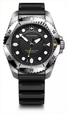 Victorinox Dive Pro Quartz (43mm) Black Dial / Black Rubber Strap 241990