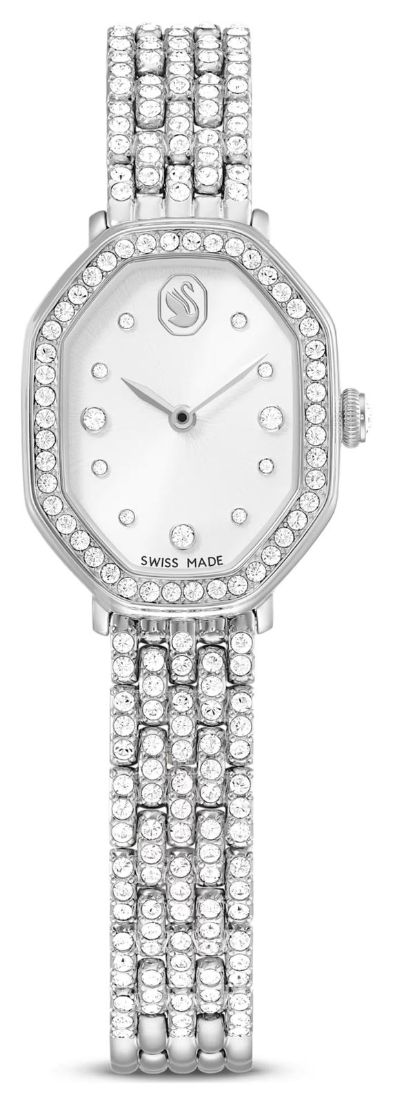 Swarovski 5749451 Dextera Octagon (23mm) Silver Sunray Dial Watch