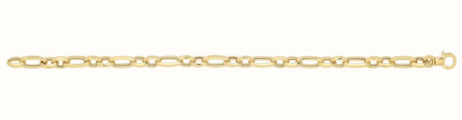 James Moore TH 9ct Yellow Gold Hollow Bracelet BR687