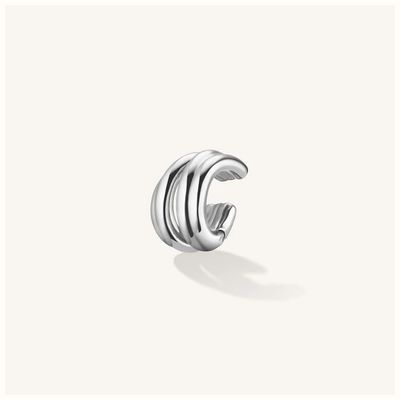 Rosefield Jewellery Statement Tangle Earcuff Silver JESTS-J1060