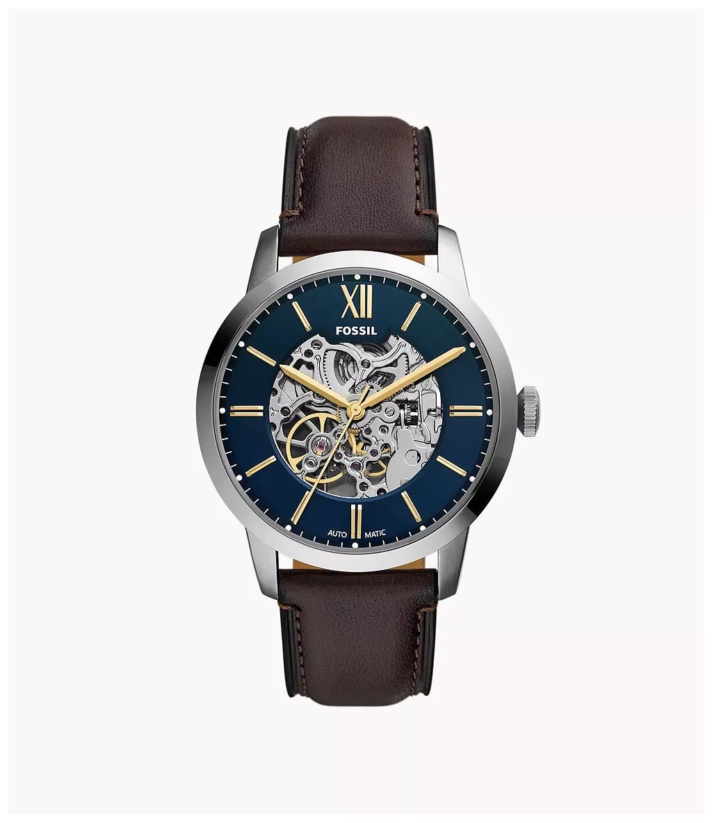Fossil ME3291 Townsman 44 mm Automatic Brown Leather Watch