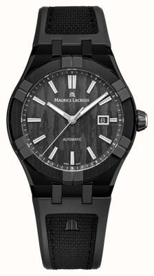 Maurice Lacroix Aikonic Automatic Limited Edition 1 of 250 (43mm) Black Carbon Dial / Black Bi-Rubber Strap AC6008-TTB00-330-2