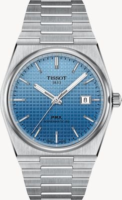 Tissot PRX Powermatic 80 (40mm) Ice Blue Gradient Dial / Stainless Steel Bracelet T1374071135101