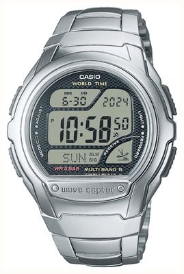 Casio Radio Controlled (43.7mm) Digital Dial / Stainless Steel Bracelet WV-58RD-1AEF