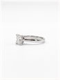 0.70ct Radiant Natural Diamond Platinum Solitaire Ring J40713 - alternate view 2