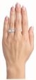 James Moore & Co 0.76ct Baguette And Round Brilliant Natural Diamond 9ct White Gold Half Eternity Ring J29842 - alternate view 4