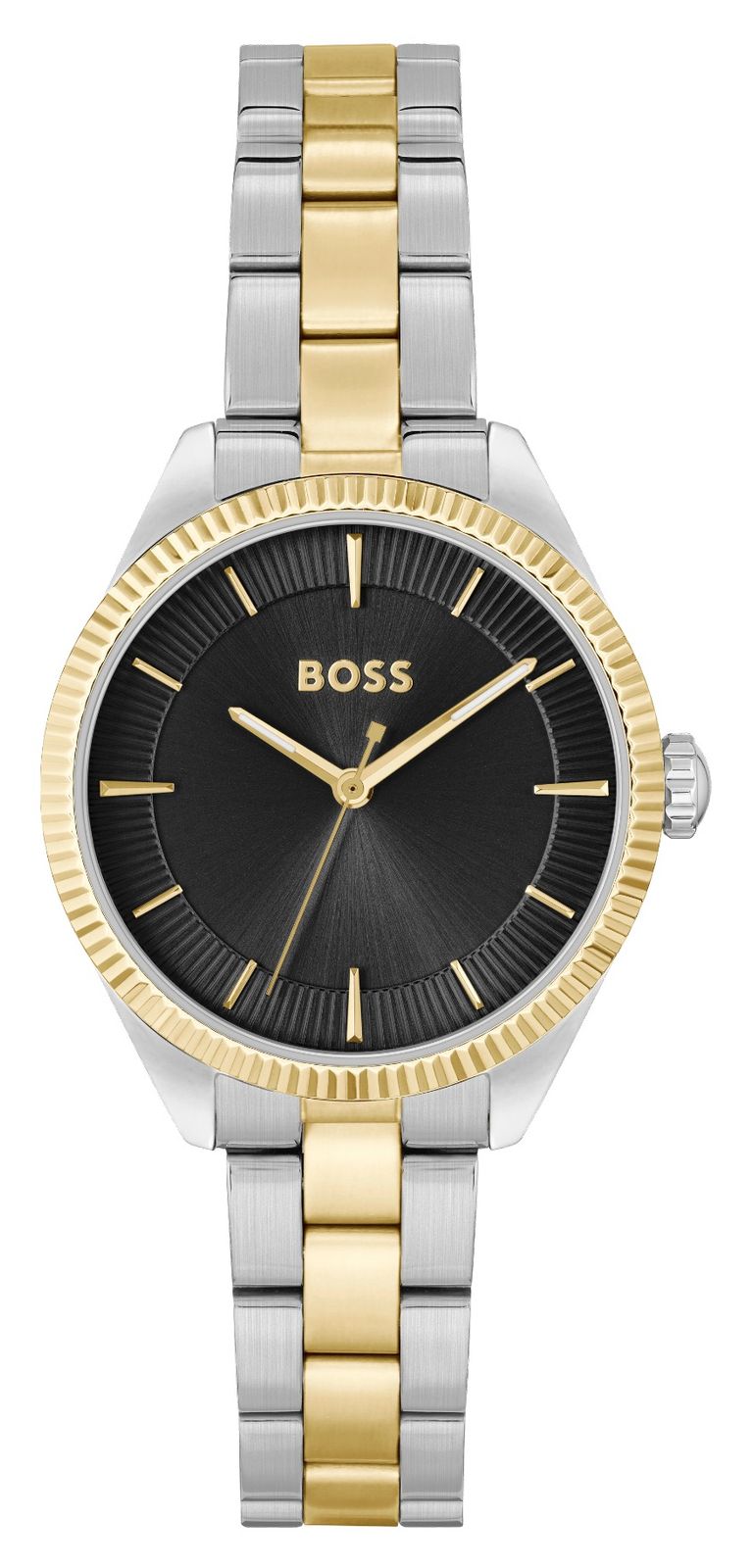 BOSS 1502730 Sage (32mm) Black Dial / Two Tone Gold and Watch