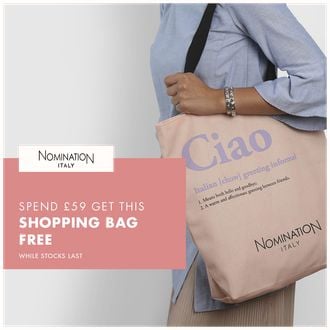 Nomination 'Ciao' Canvas Shopping Tote Bag NOMINATION-TOTE