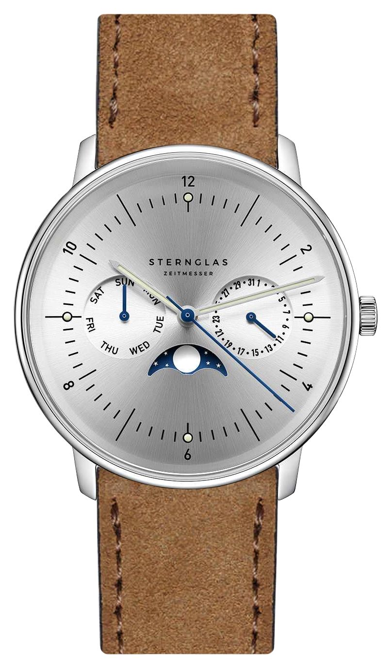 STERNGLAS S01-NM52-WL01 Naos Moonphase Quartz (38mm) Moon- Watch