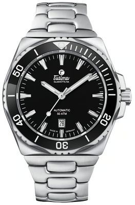 Tutima Glashütte M2 Seven Seas S Automatic (44mm) Black Dial / Stainless Steel Bracelet 6155-02