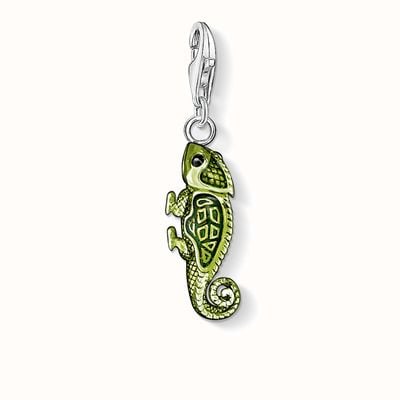 Thomas Sabo Chameleon Charm Green 925 Sterling Silver Cold Enamel 0839-007-6