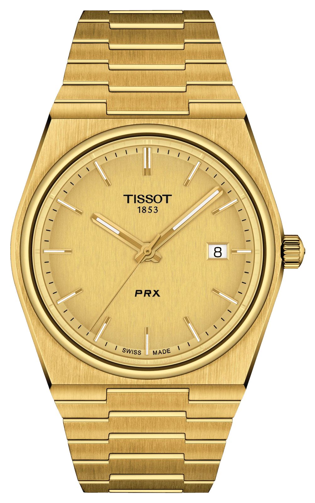 Tissot T1374103302100 PRX 40 205 | Gold Dial | Gold PVD Watch