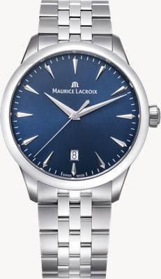 Maurice Lacroix 1975 Quartz (39mm) Blue Sun-Brushed Dial / Stainless Steel Bracelet 751007-SS002-430-1
