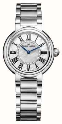 Maurice Lacroix Fiaba Round - Diamond Set (33mm) Mother-of-Pearl Dial / Stainless Steel FA1306-SS002-111-1