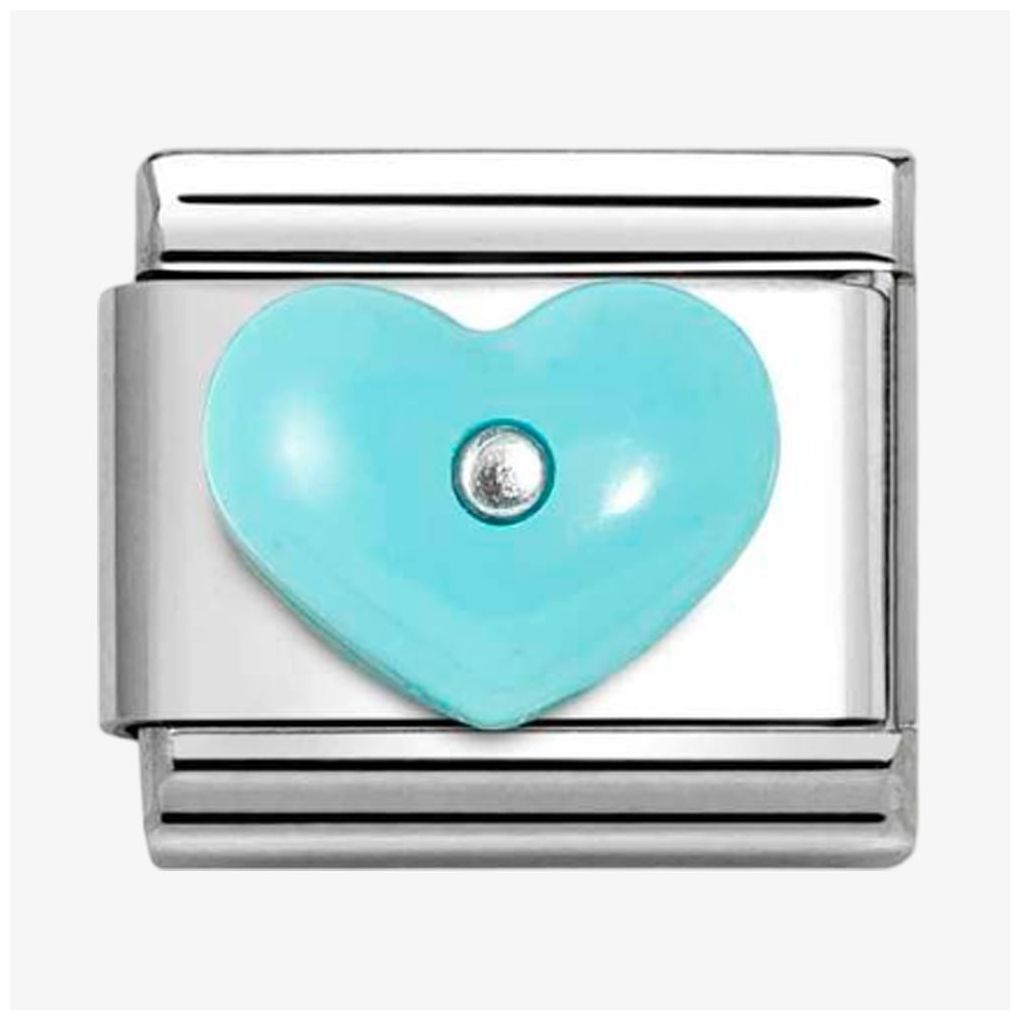 Nomination 330509/16 Classic Turquoise Heart Sterling Silver Jewellery