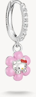Thomas Sabo X Hello Kitty Single hoop earring flower with white zirconia CR773-M06-7