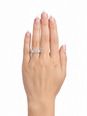 1.55ct Round Brilliant Natural Diamond Platinum Halo Five Stone Ring E94044 - alternate view 4