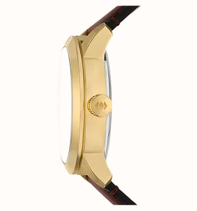 Fossil Townsman Big Tic 42 mm Brown Leather FS6190 - alternate view 5