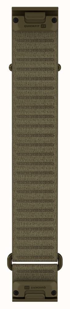 Garmin QuickFit Bands (22mm - Long) Drab Green ComfortFit Fabric - Strap Only 010-14507-16 - alternate view 2