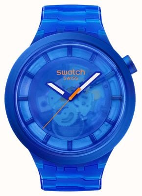 Swatch NAVY JOY (47mm) Blue Dial / Blue Bio-Sourced Material Strap SB05N116