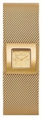 Michael Kors Petite Georgie Quartz (22mm) Gold Dial / Gold PVD Stainless Steel Mesh Bracelet MK7626