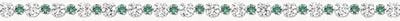 Ladies Sterling Silver Green CZ Bracelet G2689GZ