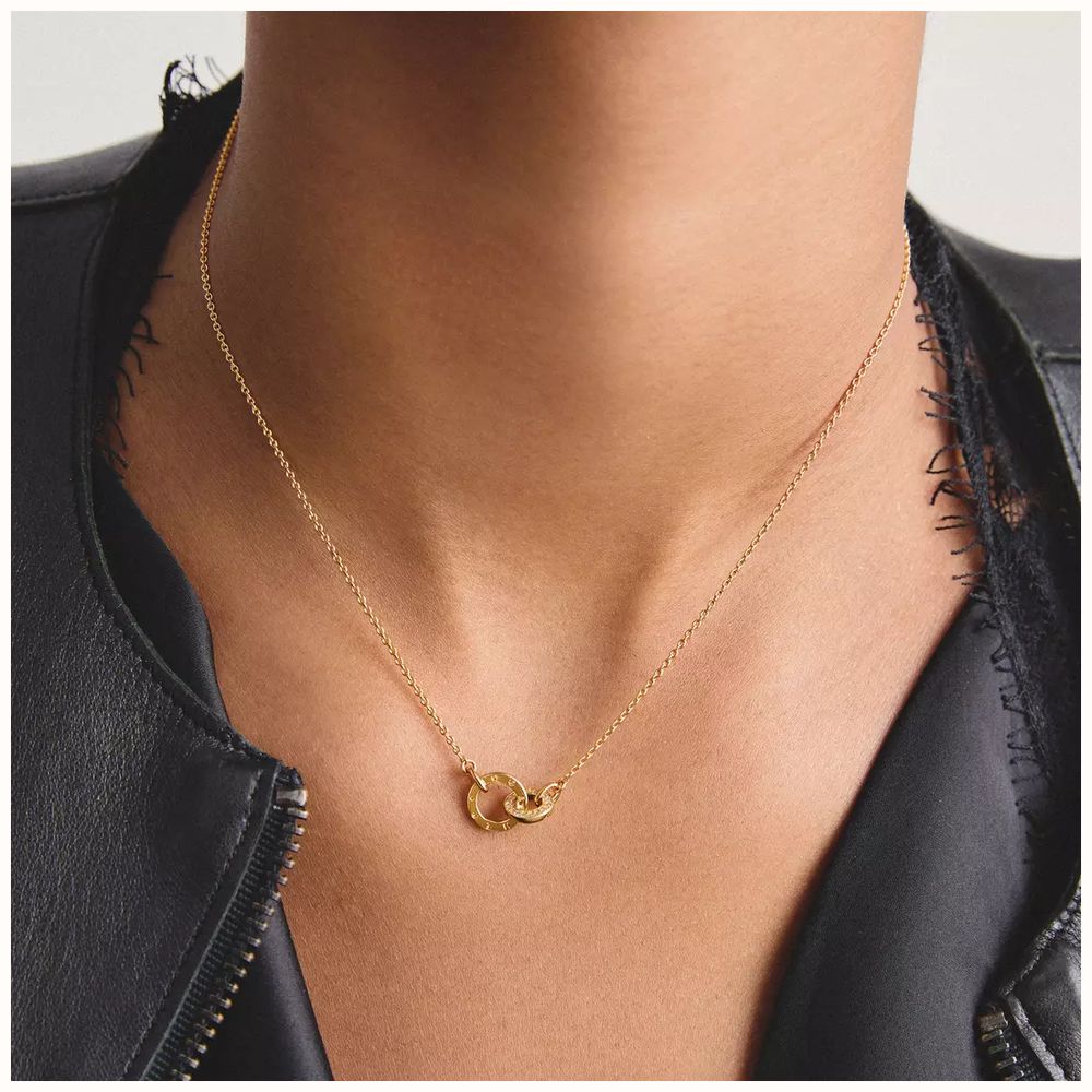 Thomas Sabo Chain Together with white zirconia Necklace KE2385-M01-14-L45V - alternate view 2
