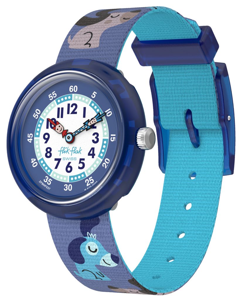 Flik Flak FBNP237 CUTIE PUPPY (31.85mm) Blue and White Dial Watch