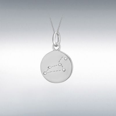 IBB Silver Leo Star Sign Constellation Dics Pend 8.68.5739