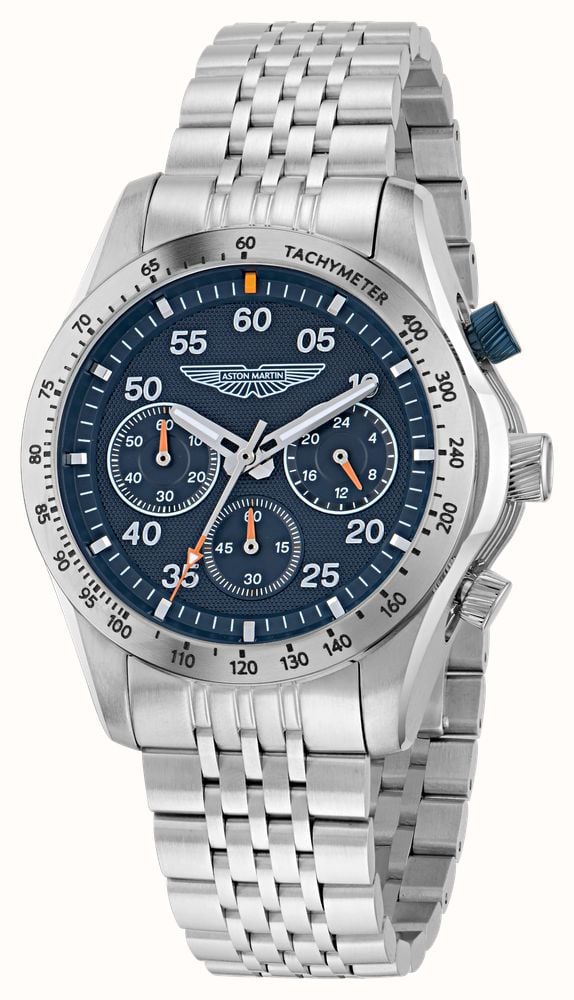 Aston Martin Thrill SGT W Quartz Chronograph (42mm) Blue Dial / Stainless Steel Bracelet MTRS1F503 - alternate view 2