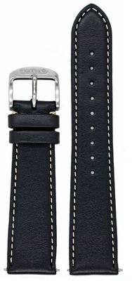Hanhart 417 ES, 39 mm/PIONEER Preventor HD12™ Black Calfskin Strap - 20mm - 9920.7012-03 LARGE