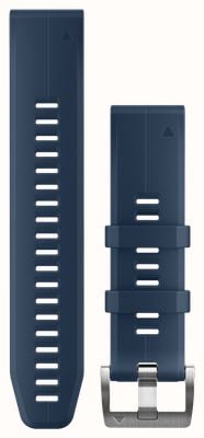 Garmin QuickFit Bands (22mm) Captain Blue Silicone with Silver Hardware - Strap Only 010-13989-00