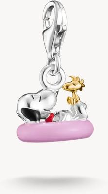 Thomas Sabo Peanuts Charm Snoopy with Woodstock in swim ring – Original 2244-427-7