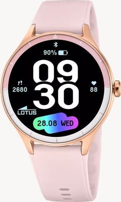 Lotus SmarTime Léve 2nd Gen Smartwatch (43.5mm) Digital Display / Pink Rubber Strap 50201/1