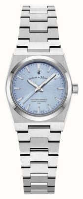 Jacques Du Manoir Horizon Three-Hand Quartz (25mm) Light Blue Dial / Stainless Steel Bracelet JWL05602