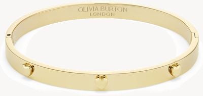 Olivia Burton Classic Mini Heart Gold Plated Bangle 24100466
