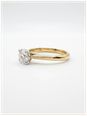 James Moore & Co 0.59ct Round Brilliant Natural Diamond 18ct Yellow Gold Solitaire Ring J68708 - alternate view 2