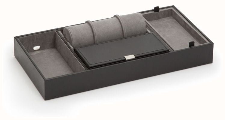 WOLF Howard Black Valet Tray With Roll 465103