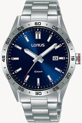Lorus Sports Quartz 100m (40mm) Blue Sunray Dial / Stainless Steel RH961NX9