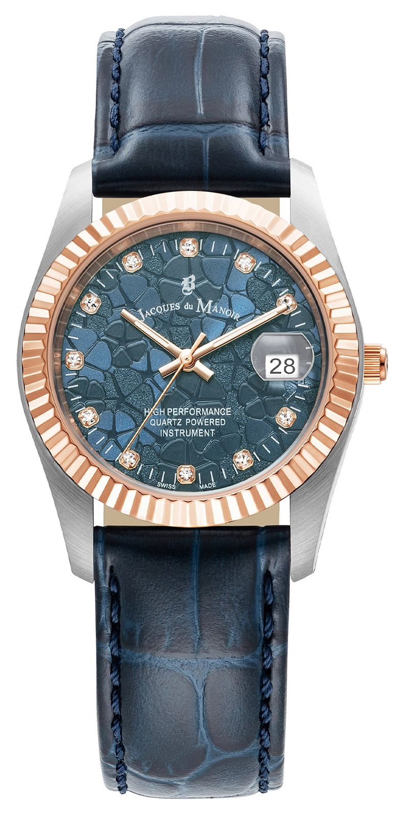 Jacques Du Manoir JWL02609 Inspiration Flower (34mm) Blue Watch