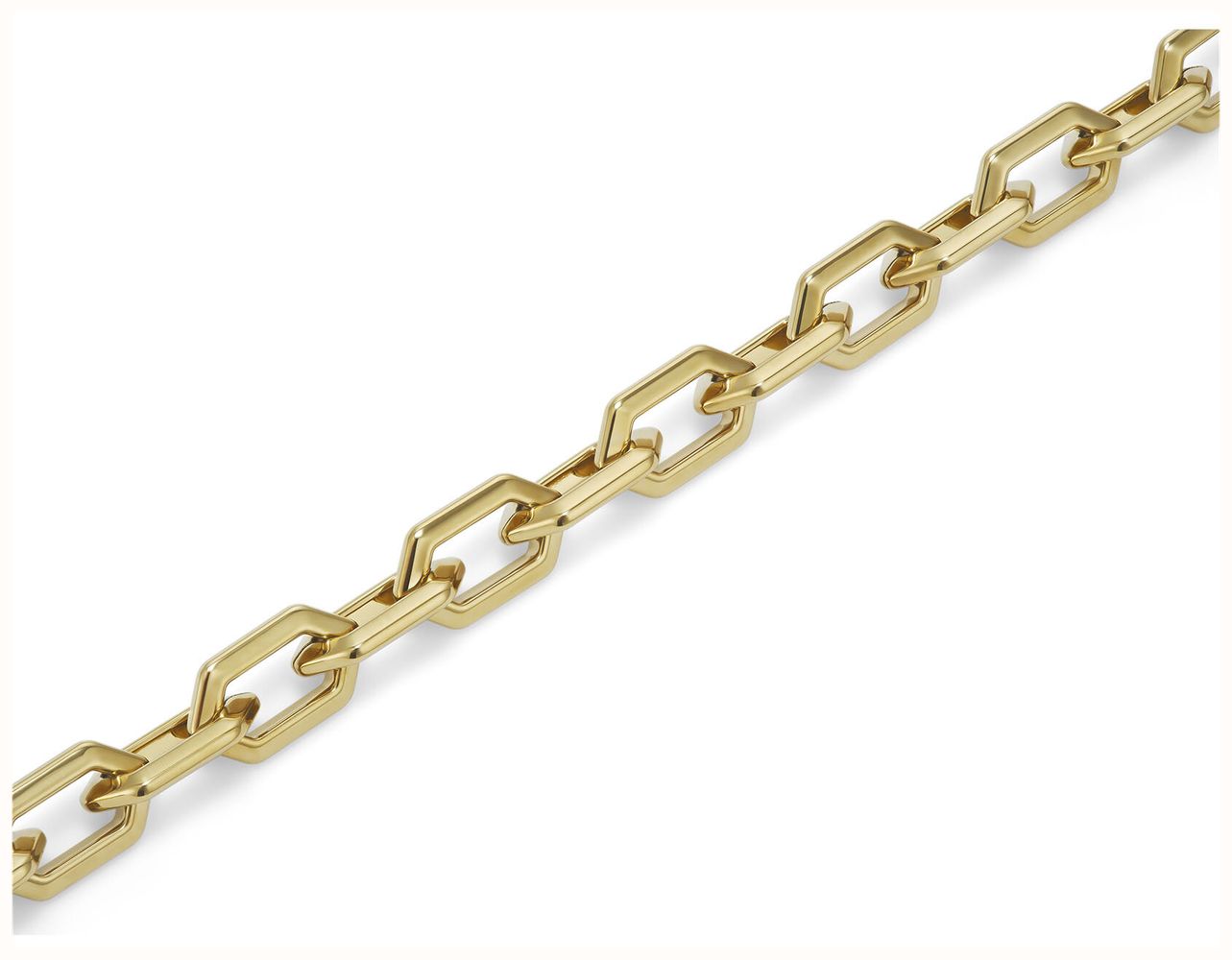 Olivia Burton Honeycomb Geo Gold Plated Chain Link Bracelet 24100611 - alternate view 3
