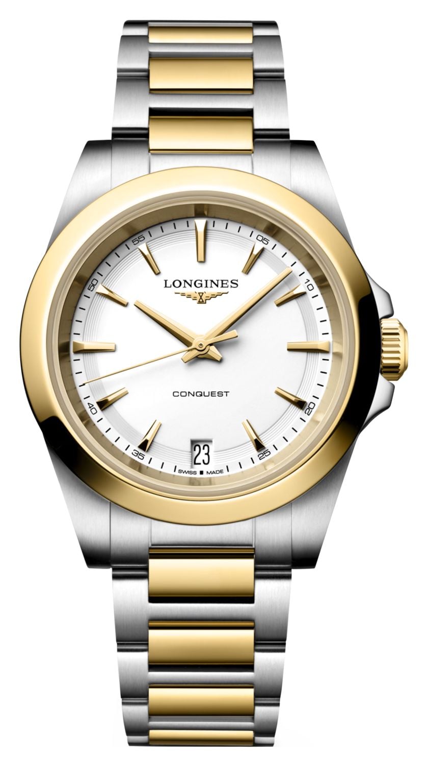 LONGINES L34603127 Conquest Quartz (34mm) White Sandblasted Watch
