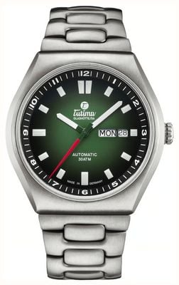 Tutima Glashütte M2 Coastline Automatic (43mm) Green Dégradé Dial / Titanium Bracelet 6150-08