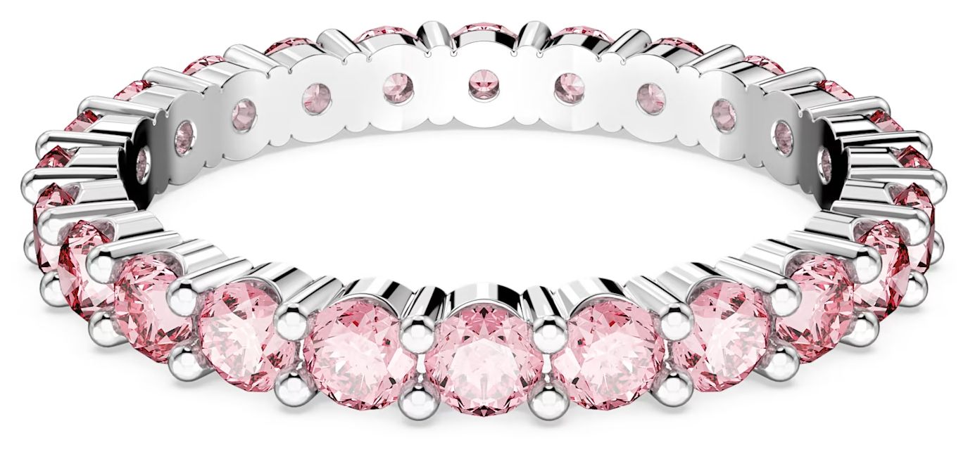 Swarovski 5658855 Matrix Ring | Rhodium Plated | Pink Jewellery