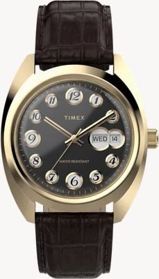 Timex Timex 1976 Rotary Phone Dial Reissue 37mm Leather Strap TW2Y82100