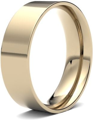 James Moore Wedding Ring  | 9ct Yellow Gold | 6mm | Light | Size Flat Court | AG_6GLE-9Y AG_6GLE-9Y