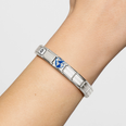 Nomination Classic World Map Heart Blue Enamel Sterling Silver Charm 330204/45 - alternate view 2