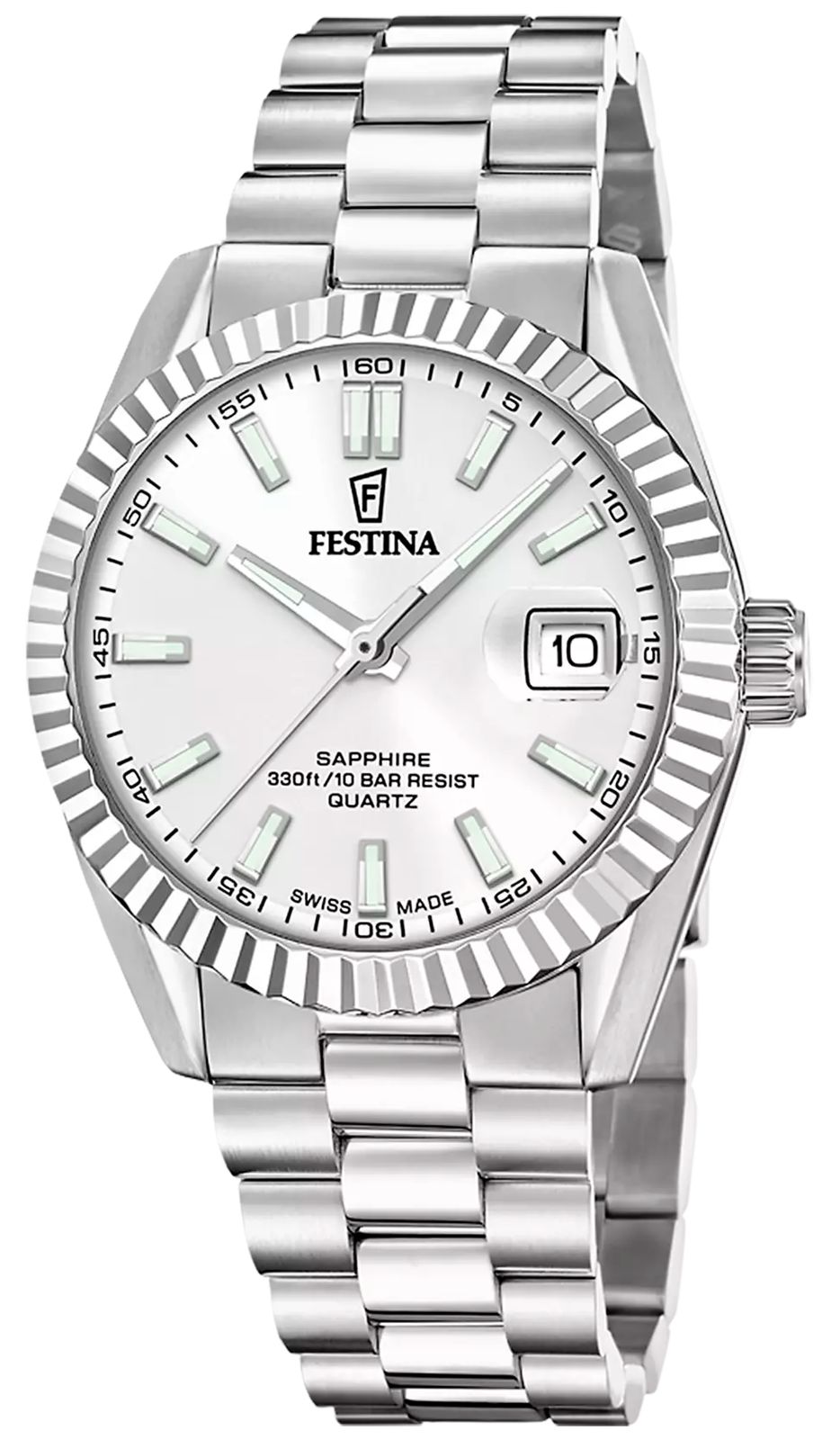 Festina F20084/A Swiss Made Classic Quartz (40mm) Silver Watch