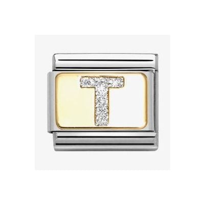 Nomination 030291/20 Classic Letter T Glitter Charm Jewellery