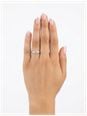 Pear & Round Brilliant Natural Diamond 18ct White Gold Trilogy Ring JM7649 - alternate view 4